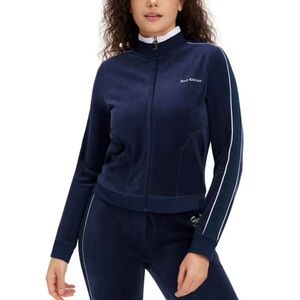 Juicy Couture Dark Blue Velour Jacket